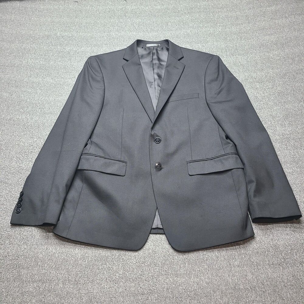 Calvin Klein Blazer Mens Small 40 Two Button Suit Jacket Modern Lined‎ Pockets